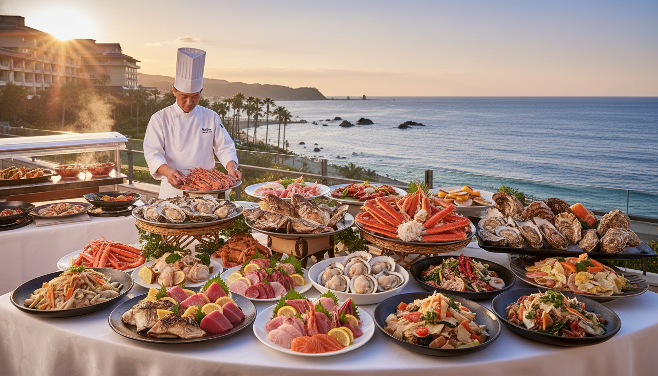 【熱海・伊豆・浜松・沼津】静岡県エリア別!海鮮食べ放題が楽しめるホテル厳選まとめ