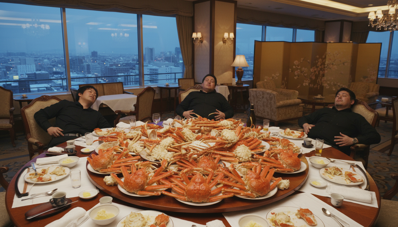 「もう動けない…」札幌ホテルのカニ食べ放題プランに全力で挑んできました
