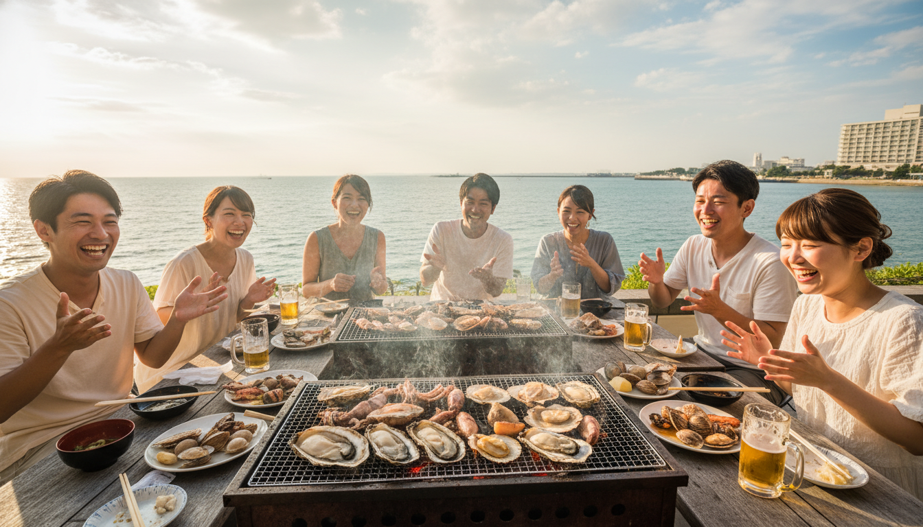 「煙と笑顔が止まらない！」千葉ホテルの浜焼き食べ放題に本気で挑んできた