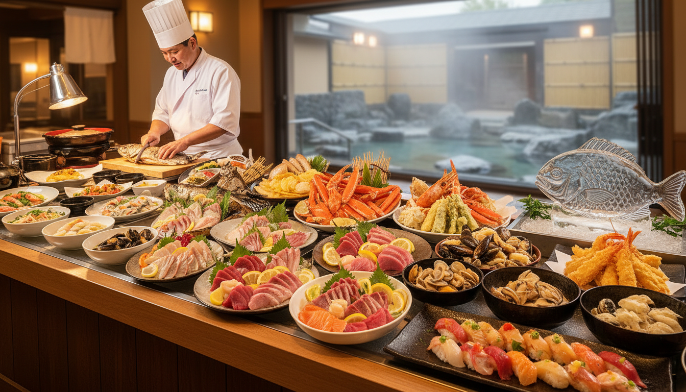 愛媛の海鮮食べ放題は「道後温泉×夕食ビュッフェ」が最適解です!