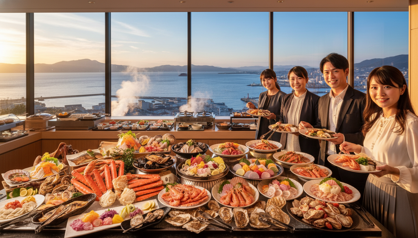 大分の海鮮食べ放題ホテルは「別府・別府湾・市内」に人気が集中です！