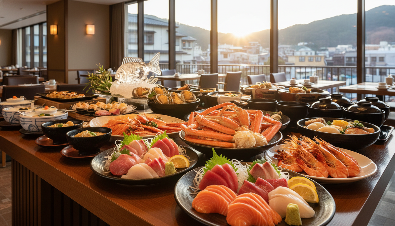 岐阜で海鮮食べ放題を狙うなら、下呂温泉と高山が近道なんですね