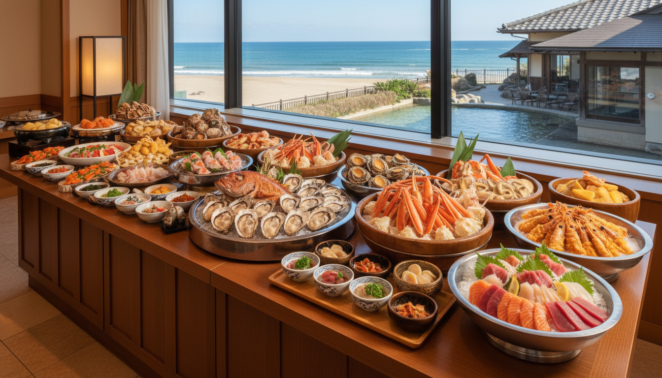 千葉の海鮮食べ放題ホテルは「南房総×バイキング×温泉」で選ぶと外しにくいです！