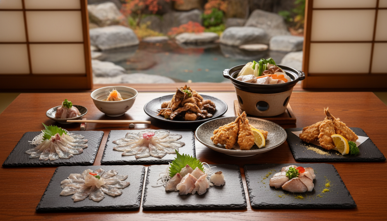 関東でふぐが食べられる旅館は、高評価な温泉宿がポイント