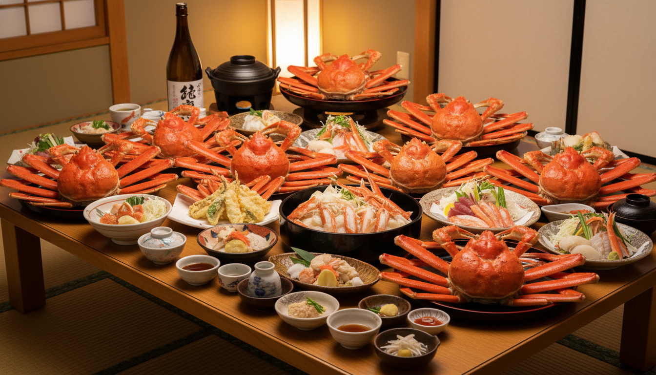 越前ガニのフルコースって何が食べられるの？